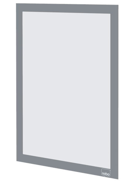 nobo Magnetrahmen selbstklebend silber A4, 2 St.