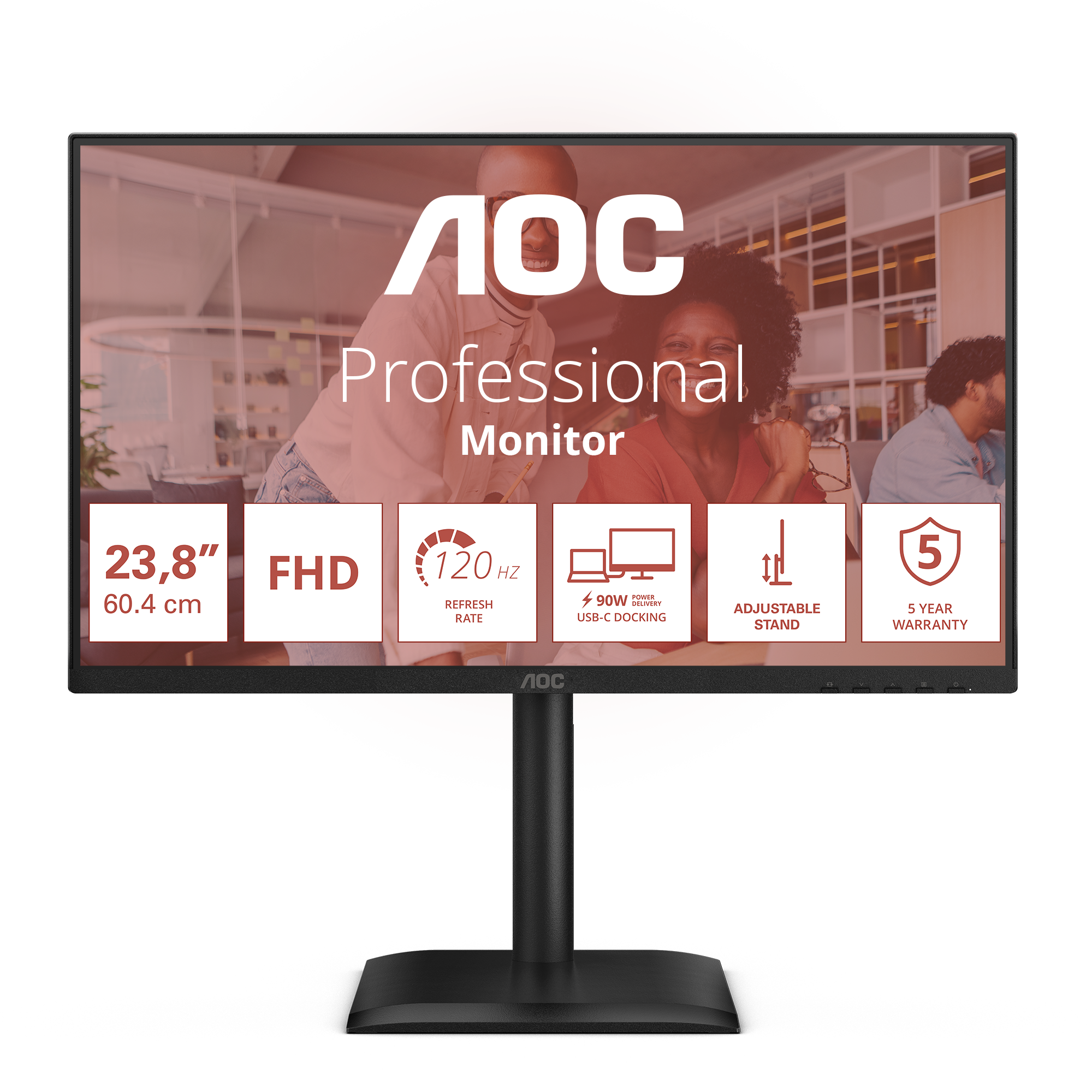 AOC 60,5cm (23,8) 24E4CV 16:09 HDMI+DP+USB-C Lift black