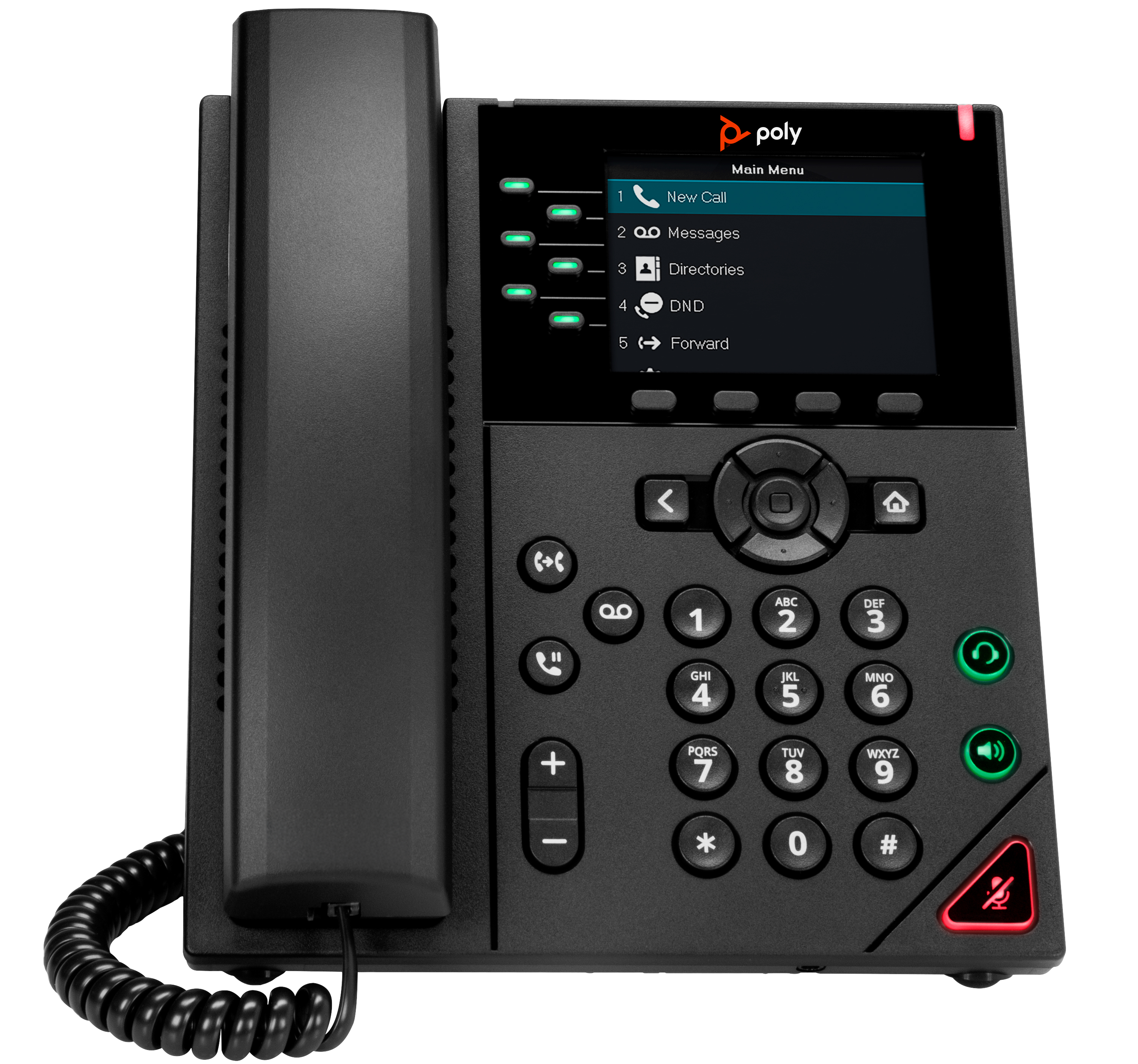 POLYCOM VVX 350 6-line Desktop Business IP Phone w