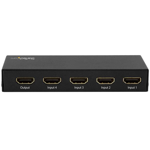 StarTech.com 4 Port HDMI Automatic Switch 4K 60Hz Schwarz