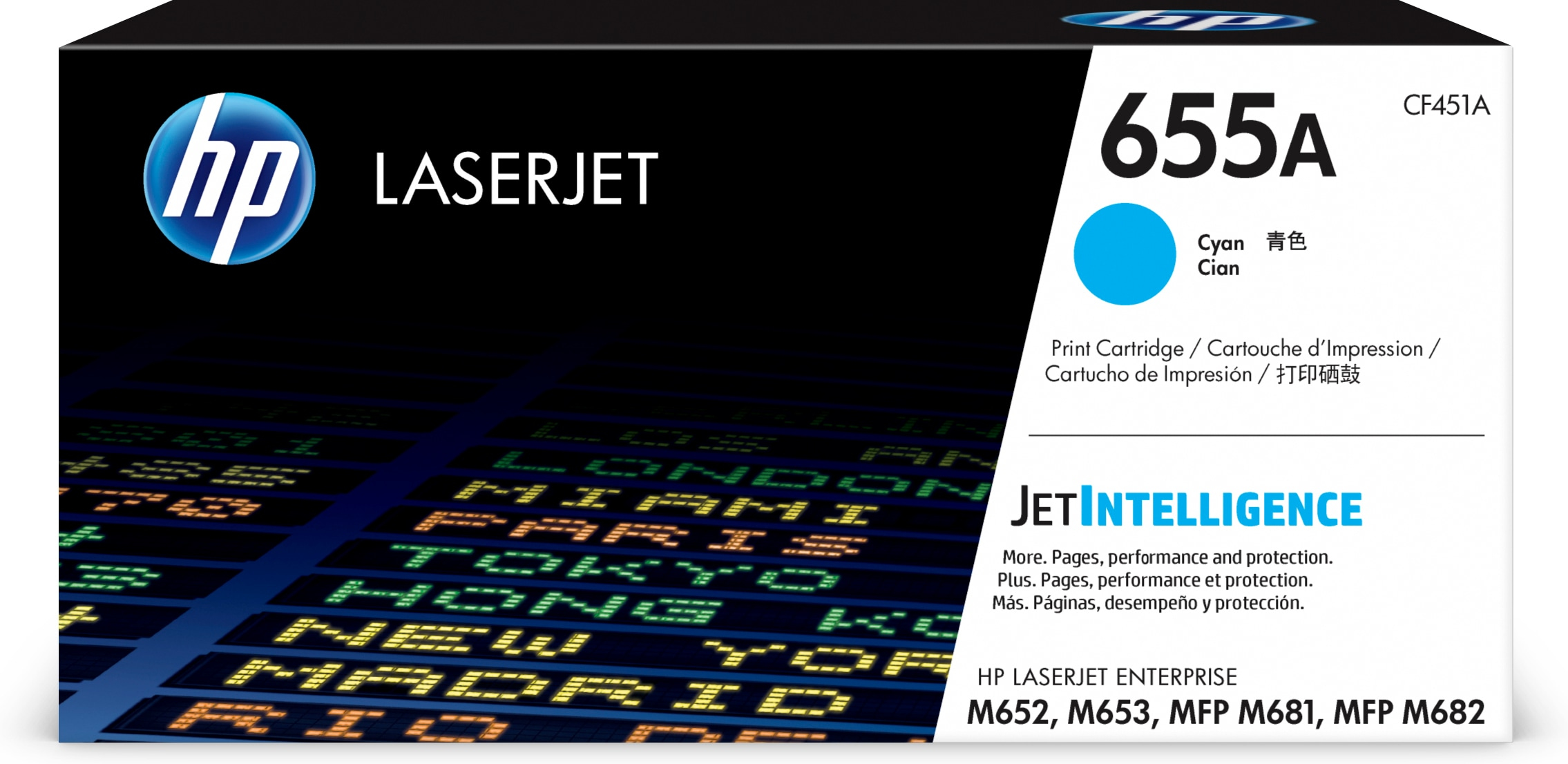 HP 655A Cyan LaserJet Tonerpatrone