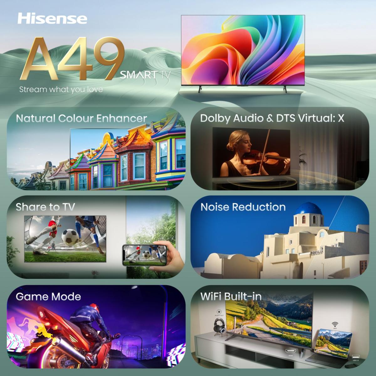 32A49S, LED-Fernseher