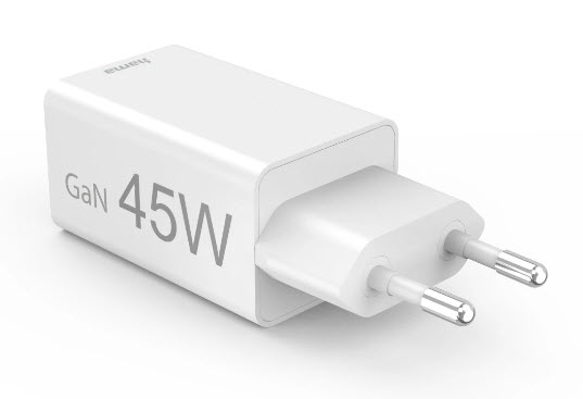 hama GaN-Ladeadapter weiß, 45 Watt