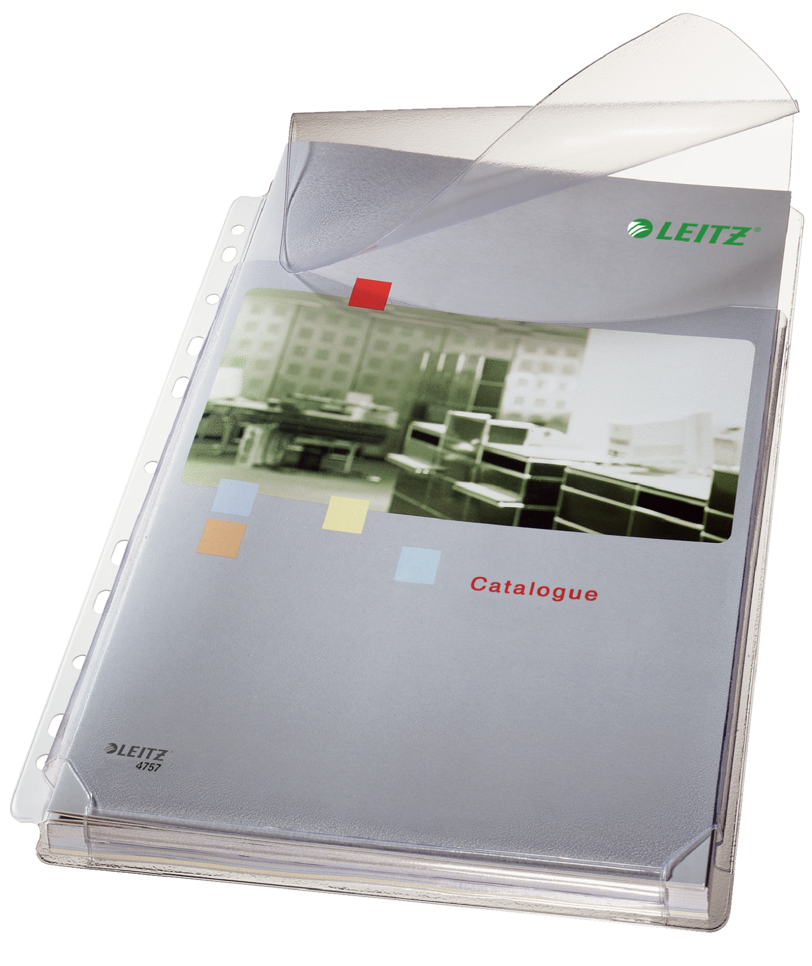 LEITZ Prospekthüllen DIN A4 transparent genarbt 0,17 mm, 5 St.