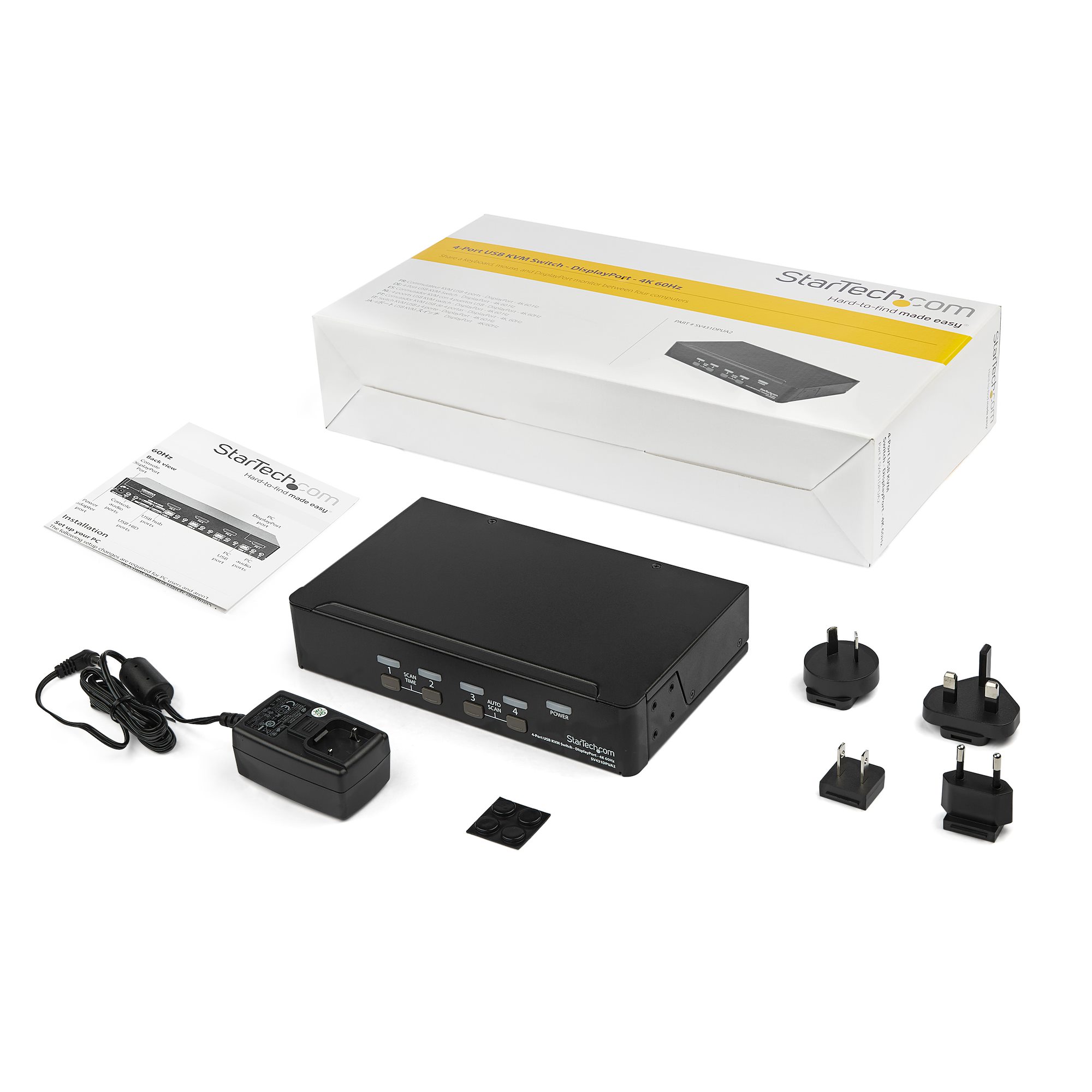 DISPLAYPORT KVM SWITCH 4K 60HZ IN