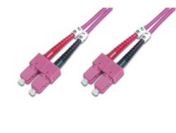 DIGITUS LWL Patchkabel SC -> SC 1.00m Multimode Duplex OM4