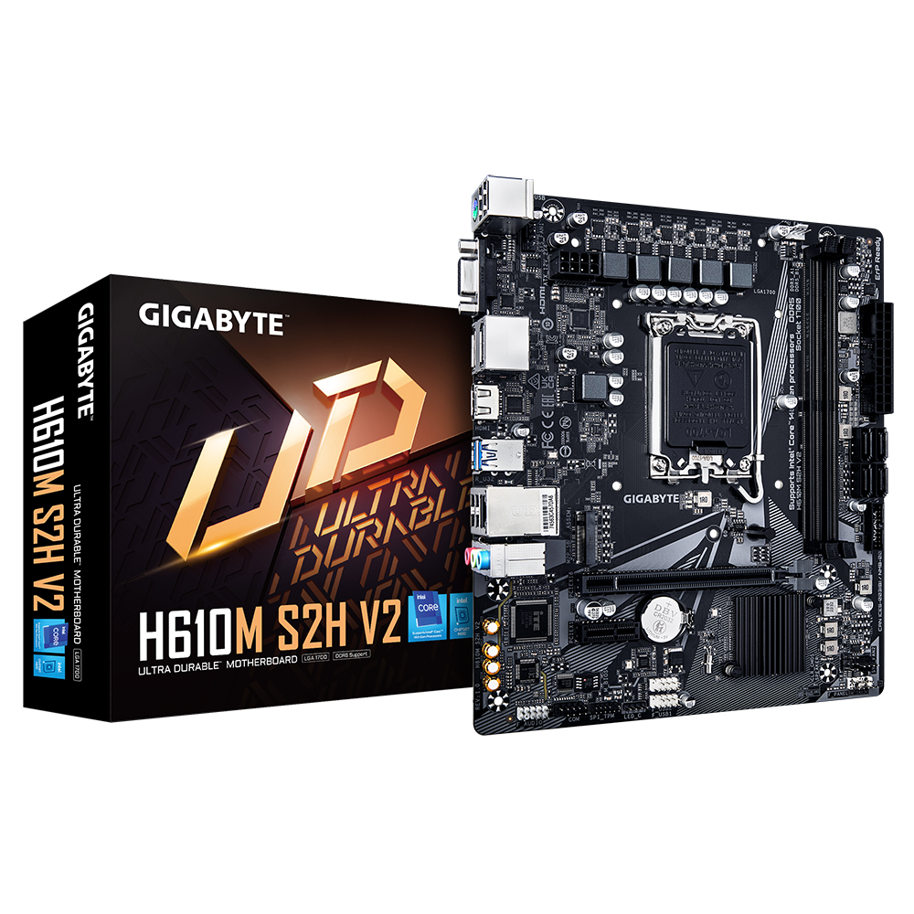 GIGABYTE H610M S2H V2 LGA1700 2xDDR5 4xSATA 1xM.2