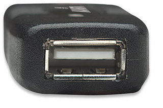 MANHATTAN USB 2.0 Repeater Kabel In Reihe schaltbar A-Stecker A-Buchse 10 m Farbe schwarz