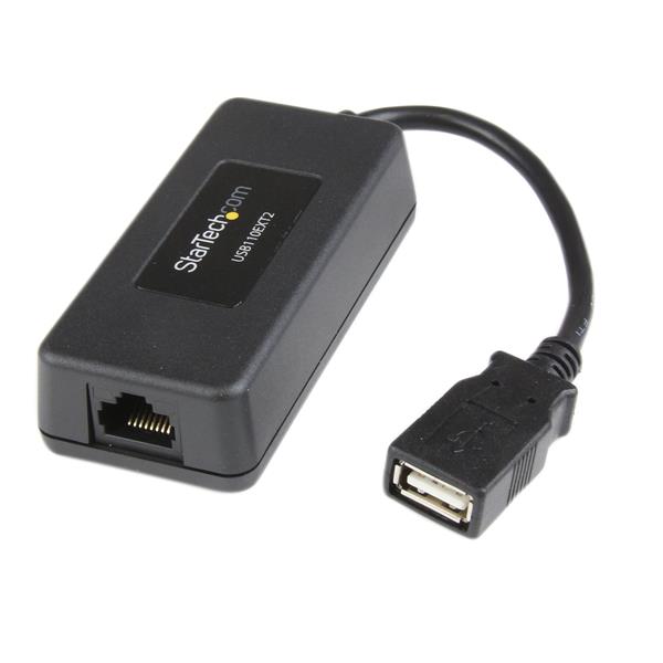 StarTech.com USB-Extender 1-Port über Cat5/Cat6 bis zu 40 m Schwarz
