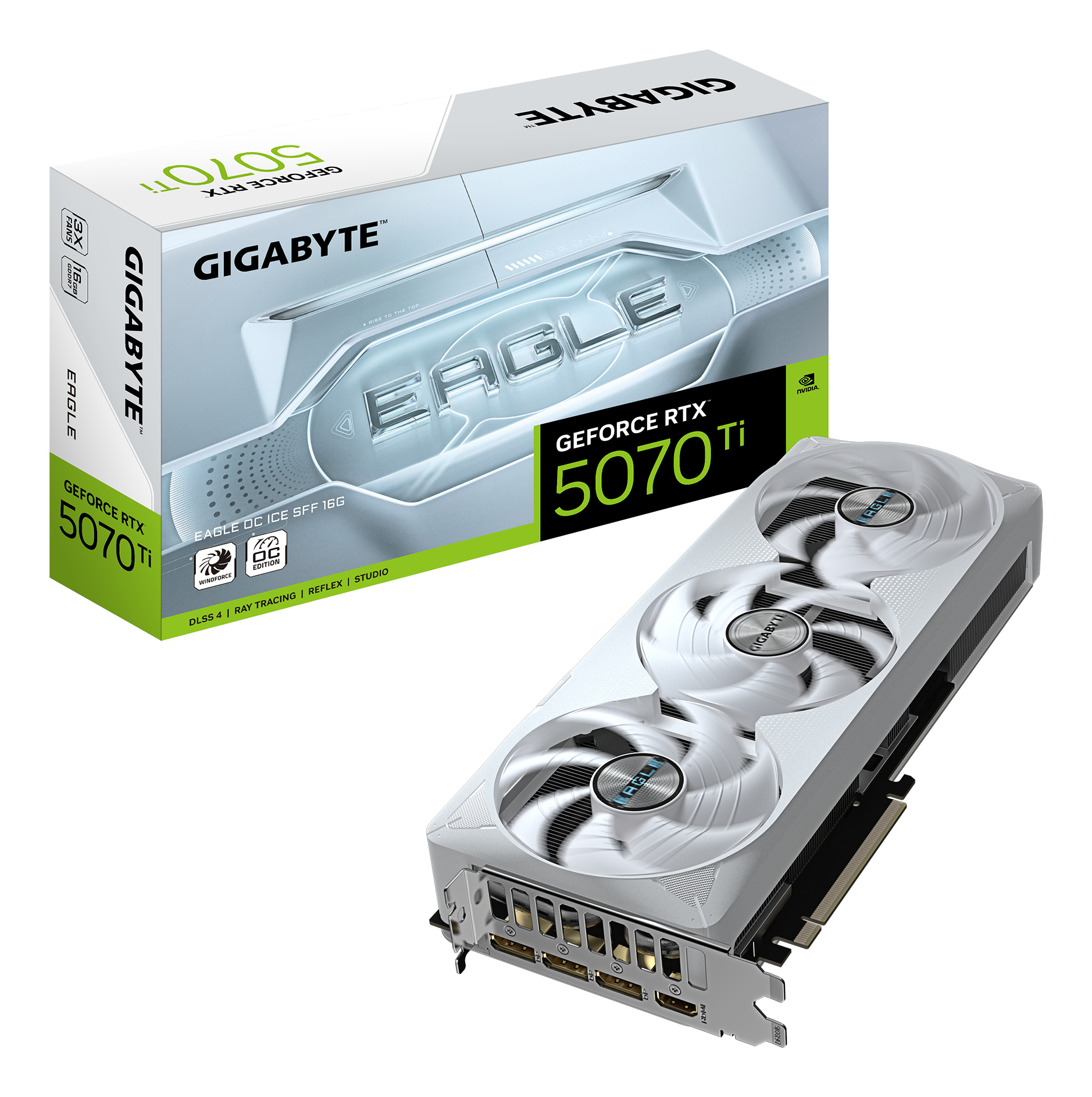 Gigabyte RTX5070 TI EAGLE OC ICE 16GB GDDR7 HDMI 3xDP
