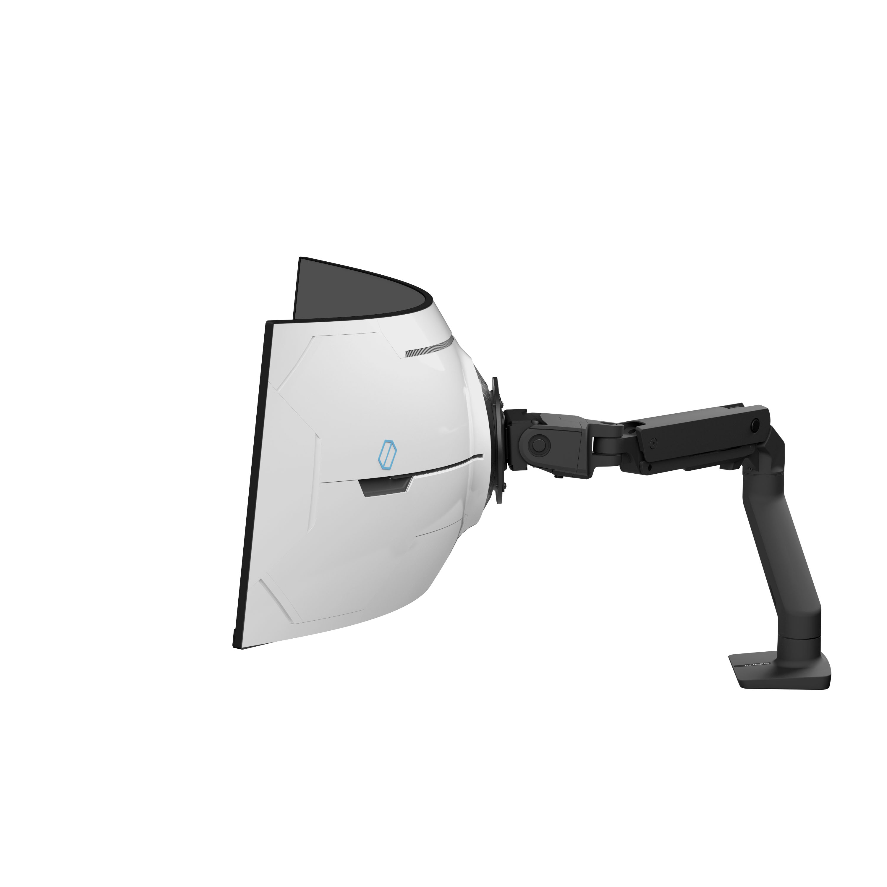 ERGOTRON HX Monitorarm mit VHD-Gelenk,Tischhalterung für 1000 R Curved Monitore schwarz