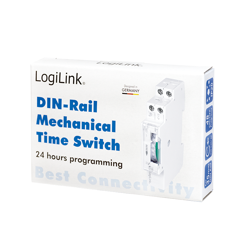 Logilink Zeitschaltuhr, mechanisch zur Hutschienenmontage