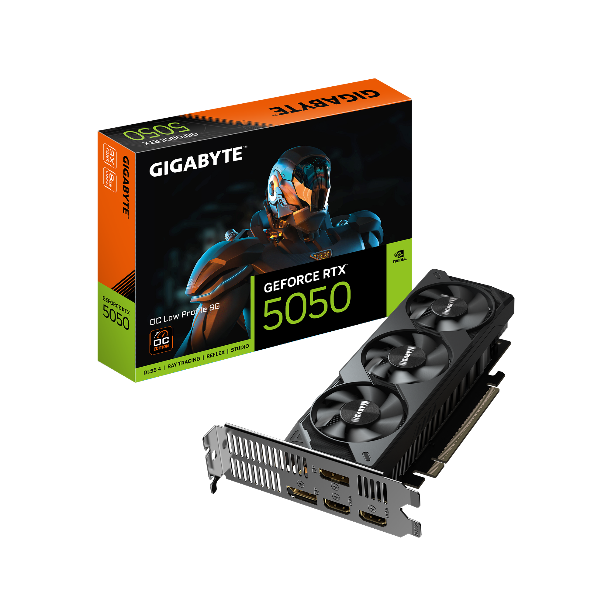 GIGABYTE GeForce RTX 5050 OC Low Profile 8GB GDDR6 2xDP 2xHDMI