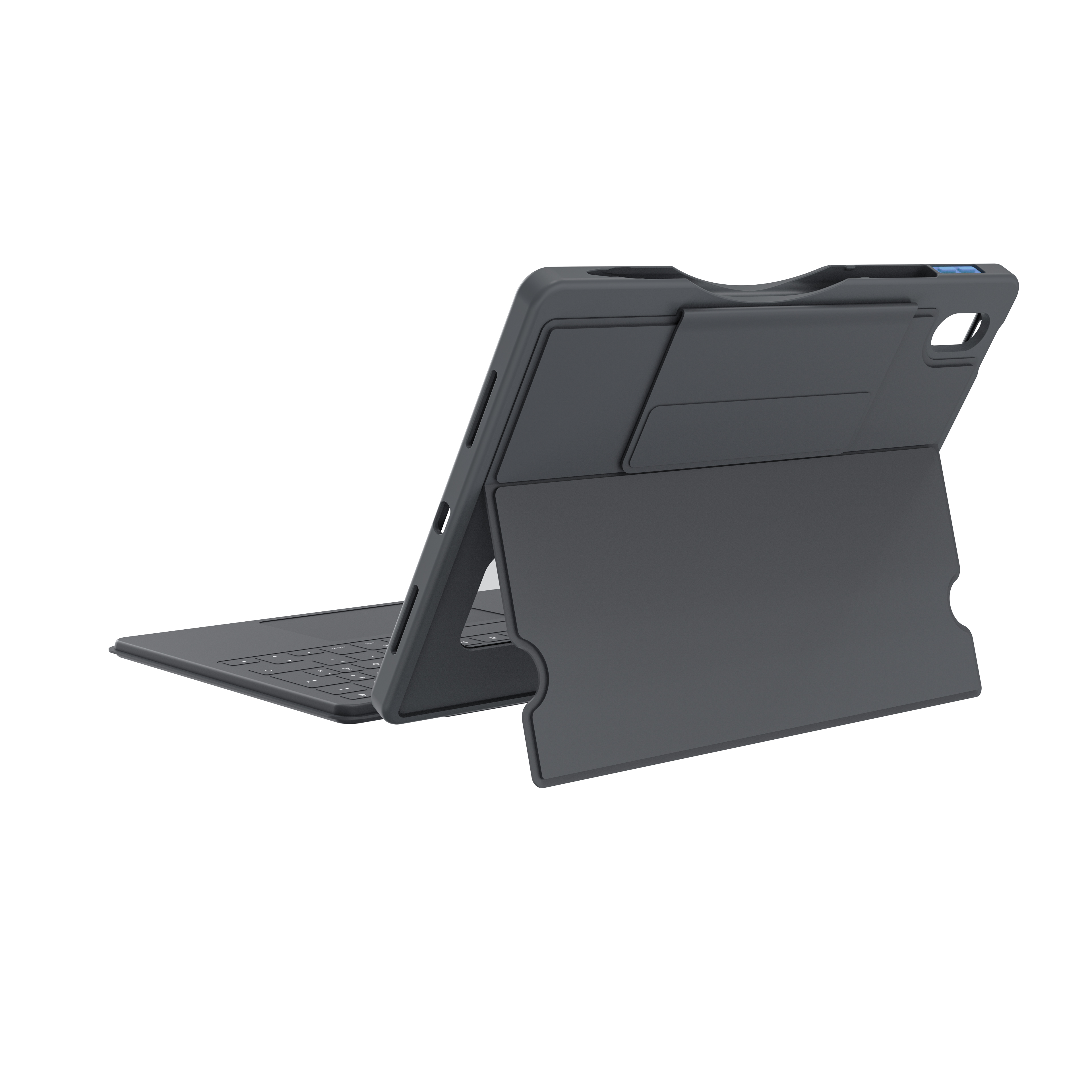 DEQSTER Smart Rugged Touch PLUS Keyboard 10,9 Tablet-Tastatur schwarz geeignet für Apple iPad 10. Gen (2022), Apple iPad 10. Gen (2024)