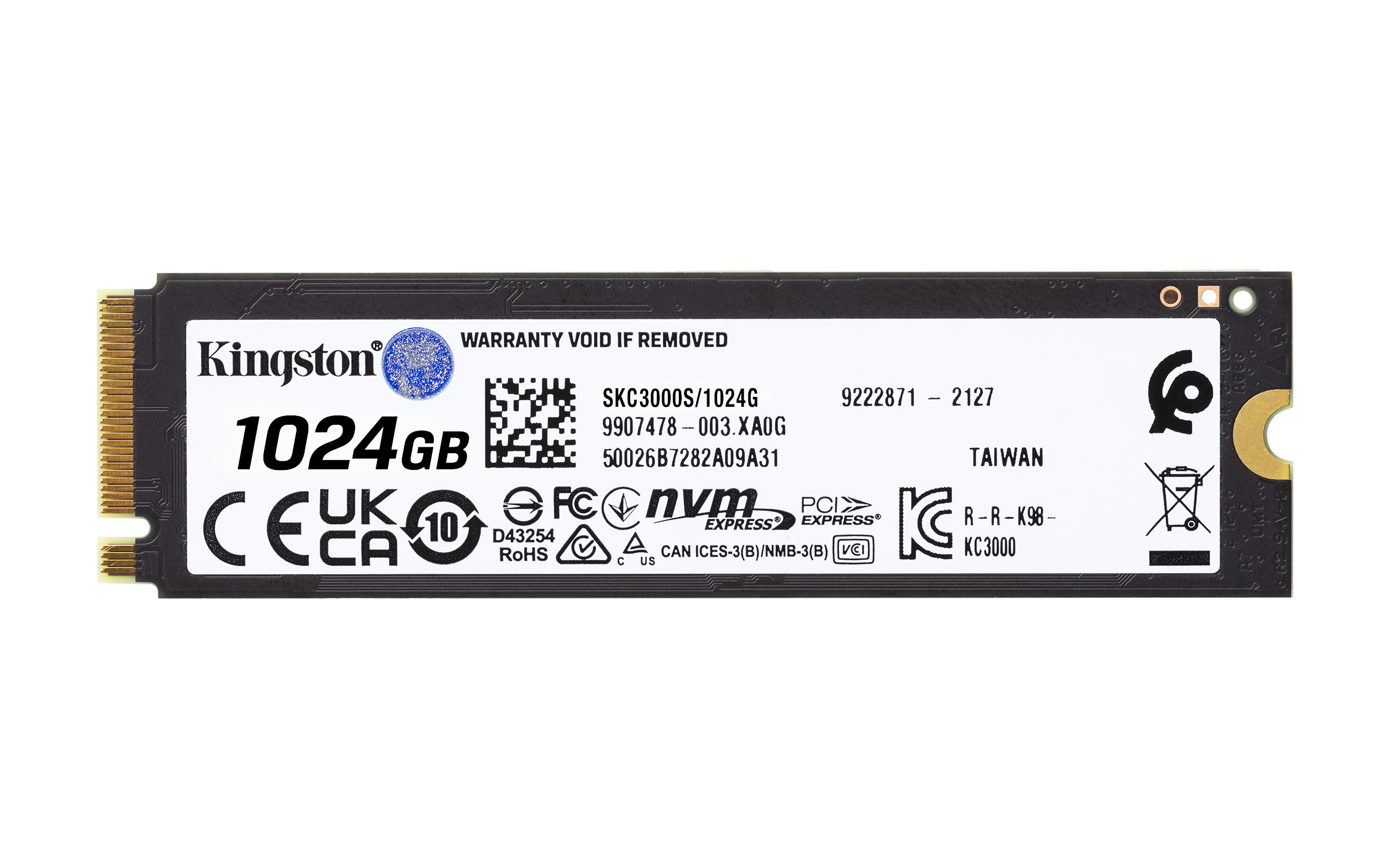 SSD Kingston KC3000 1024GB Kingston SKC3000S/1024G M.2 PCIe 4.0 NVMe