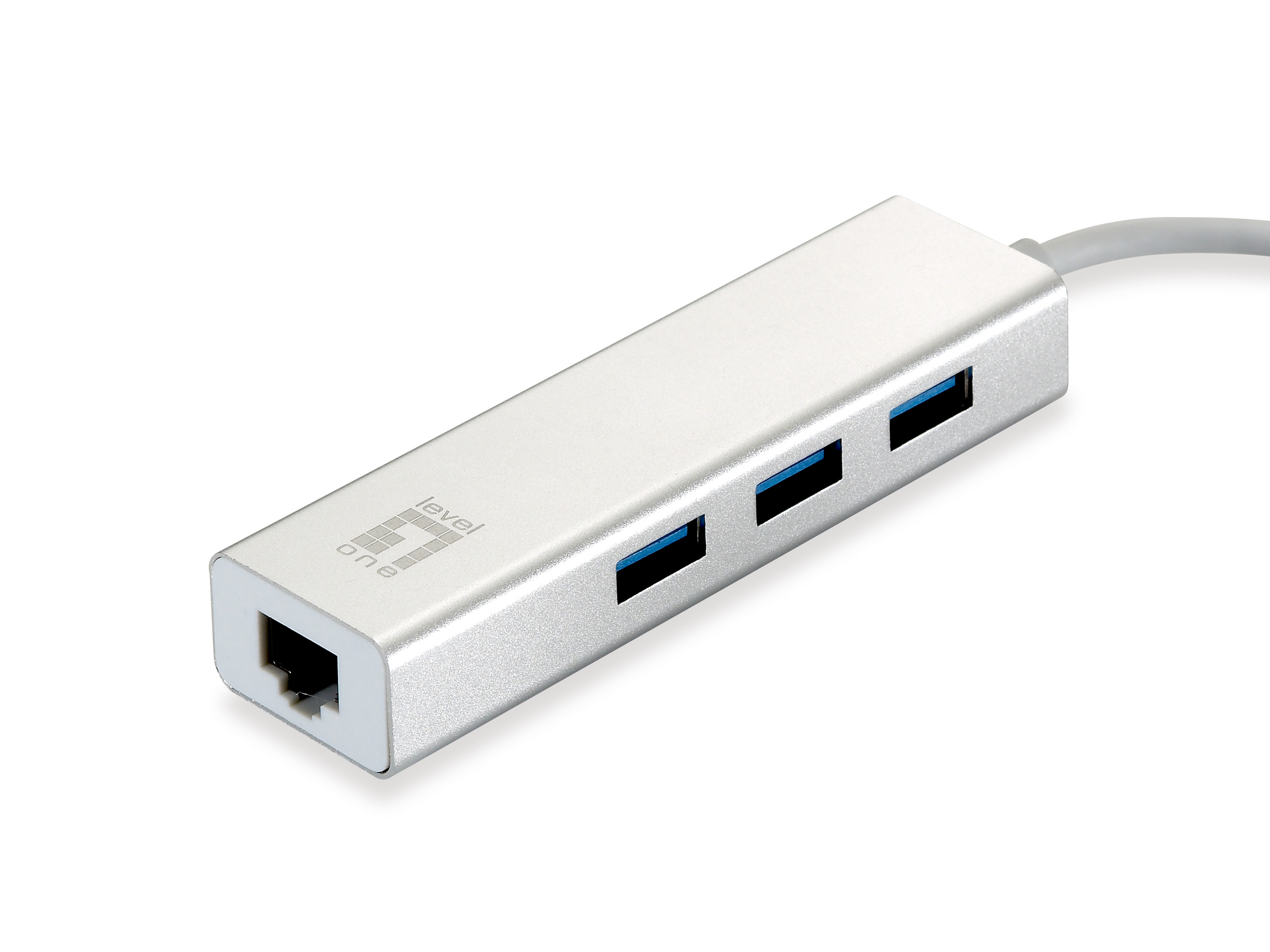 LevelOne Adapter GigaBit USB-A3.0->RJ45+3xUSB-A3.0 1Gbps