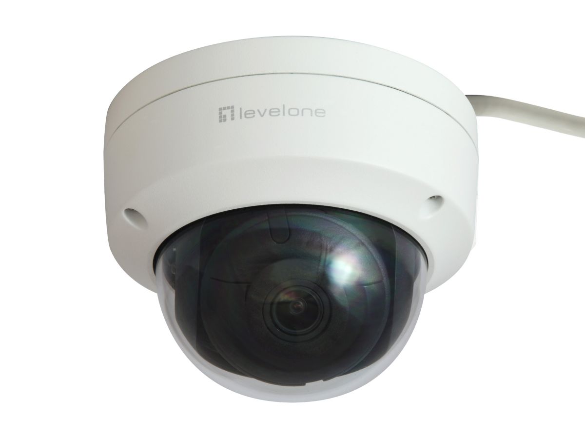 LevelOne IPCam Dome Fix Out 6MP/H.265/IR/ 9W/PoE/IP67
