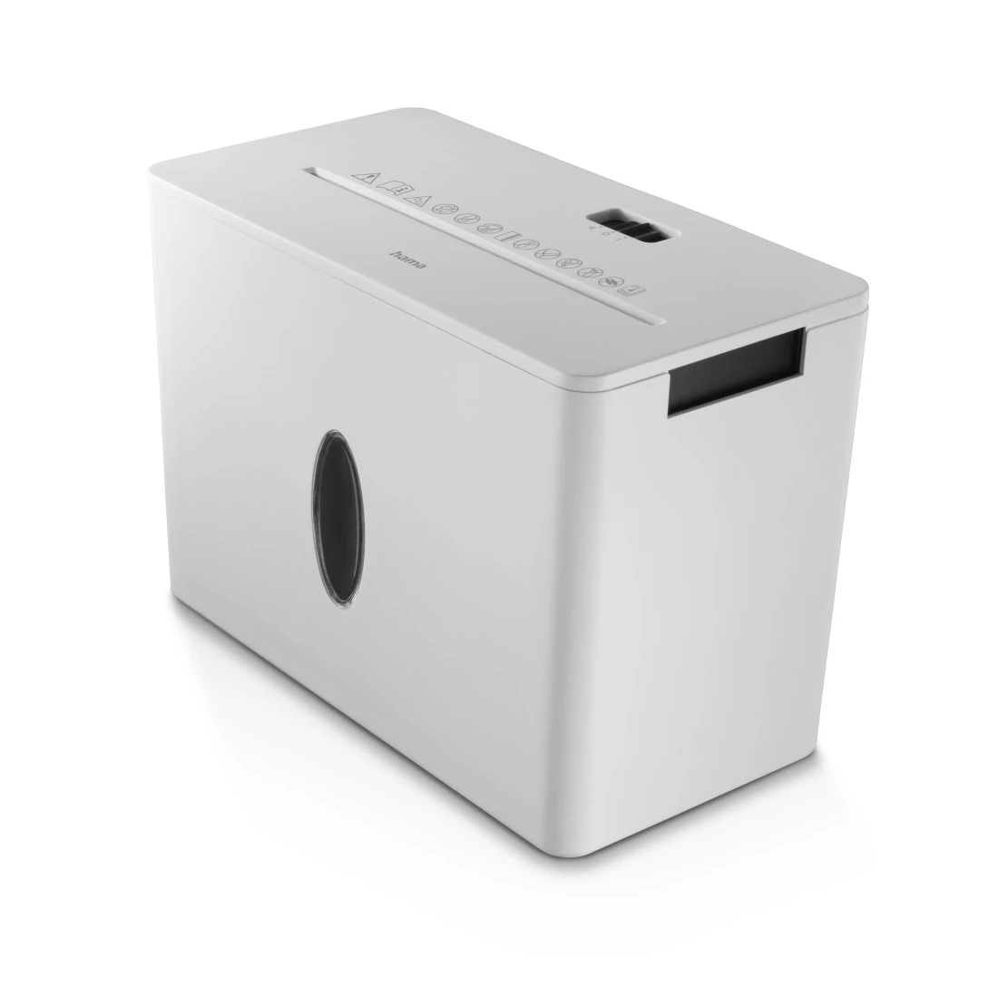 hama Safe X40-W Aktenvernichter mit Partikelschnitt P-4, 4 x 33 mm, bis 4 Blatt, weiß