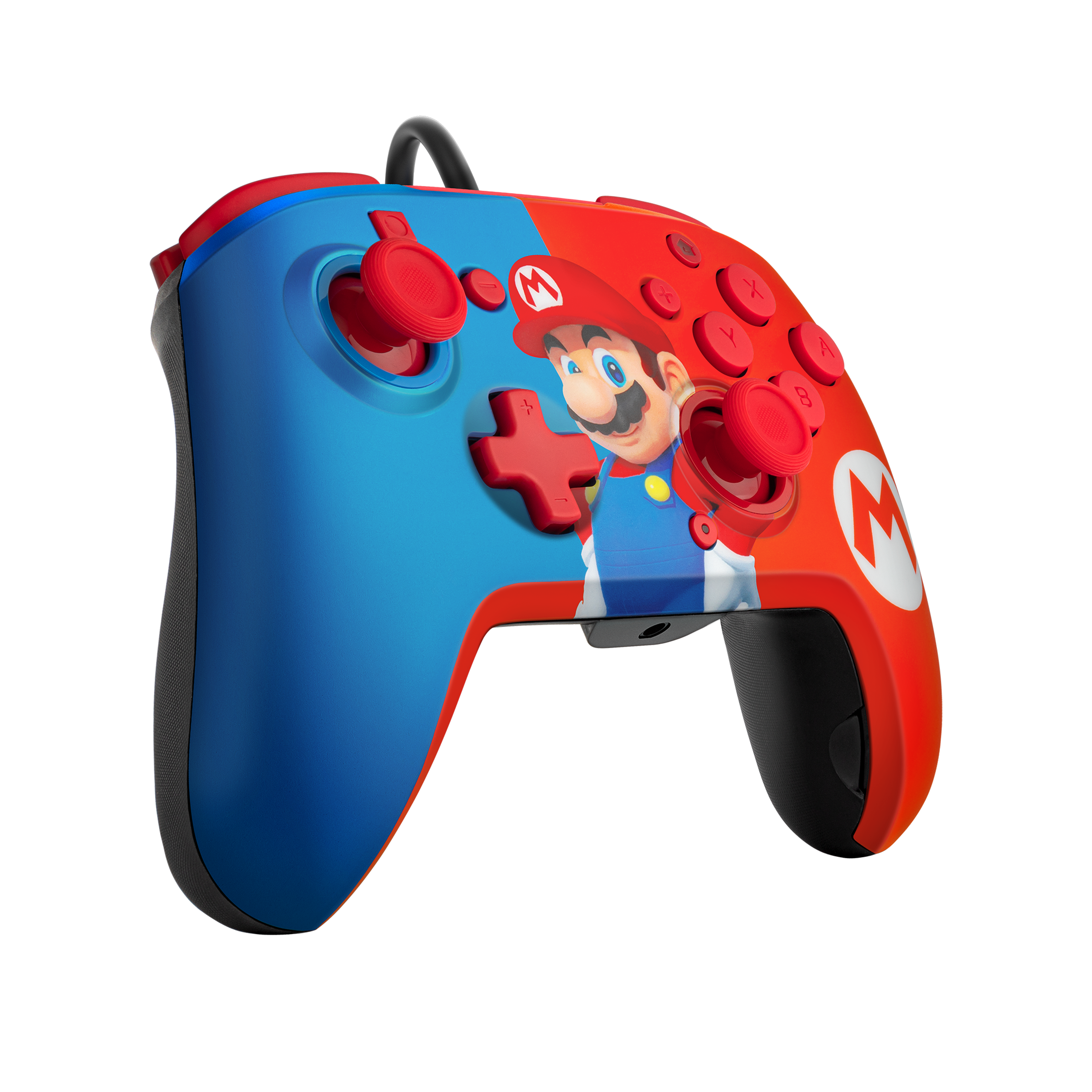 PDP Controller Faceoff Deluxe+Audio Mario Switch