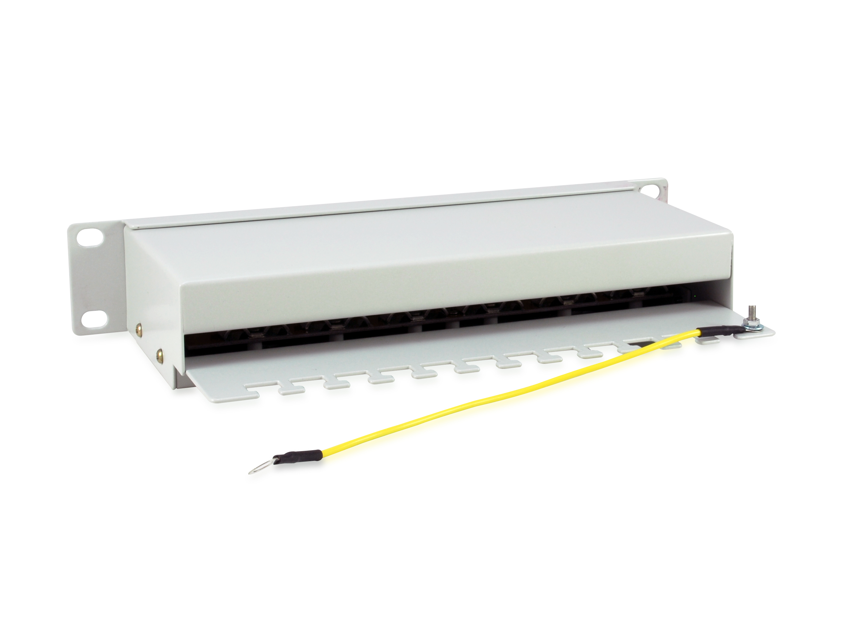 Equip 10 Patchpanel 12xRJ45 Cat6 FTP 1U 250MHz RAL7035