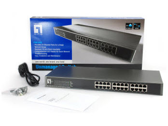 LevelOne Switch 24xFE 19 Metall