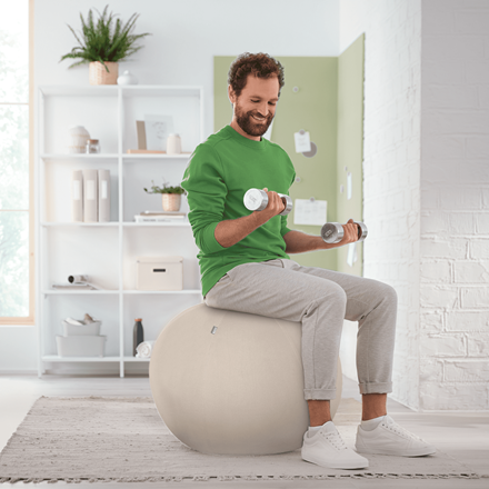 LEITZ Ergo Active Sitzball hellgrau 75,0 cm