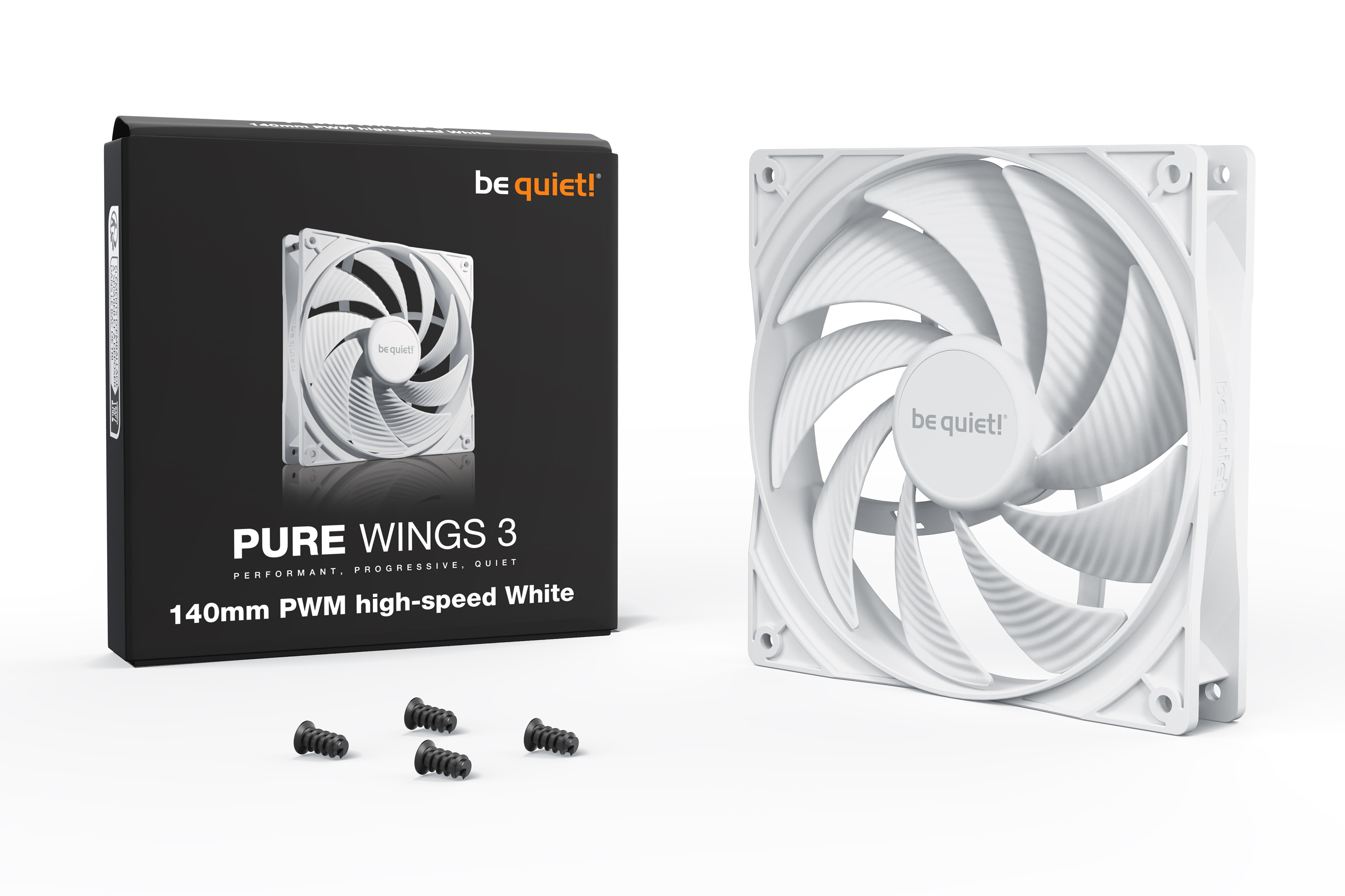 be quiet LÃ¼fter 14014025 Pure Wings 3 White PWM highspeed