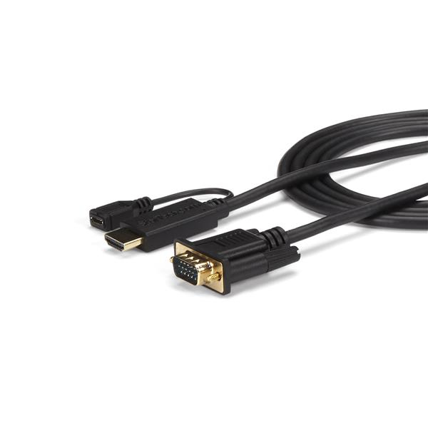 STARTECH.COM 3m aktives HDMI auf VGA Konverter Kabel - HDMI zu VGA Adapter 300cm - Schwarz - 1920x1200 / 1080p
