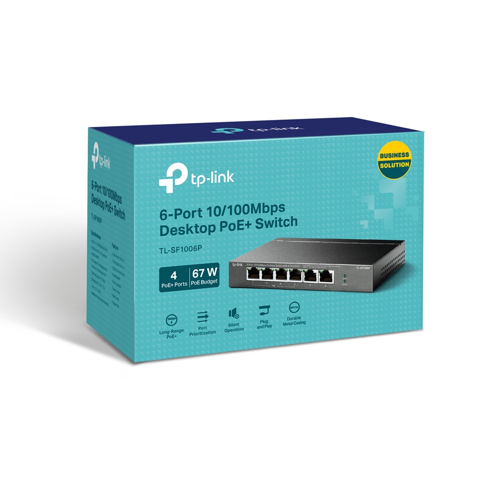 6-PORT POE+ FE DESKTOP SWITCH .