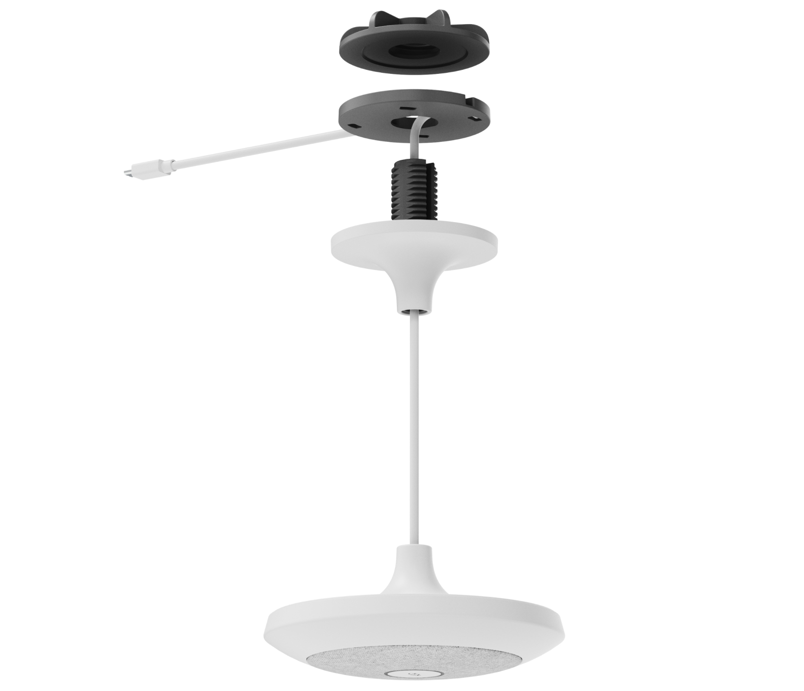 LOGITECH Mounting kit ceiling mount mic holder for microphone white ceiling mountable pendant for Rally Mic Pod