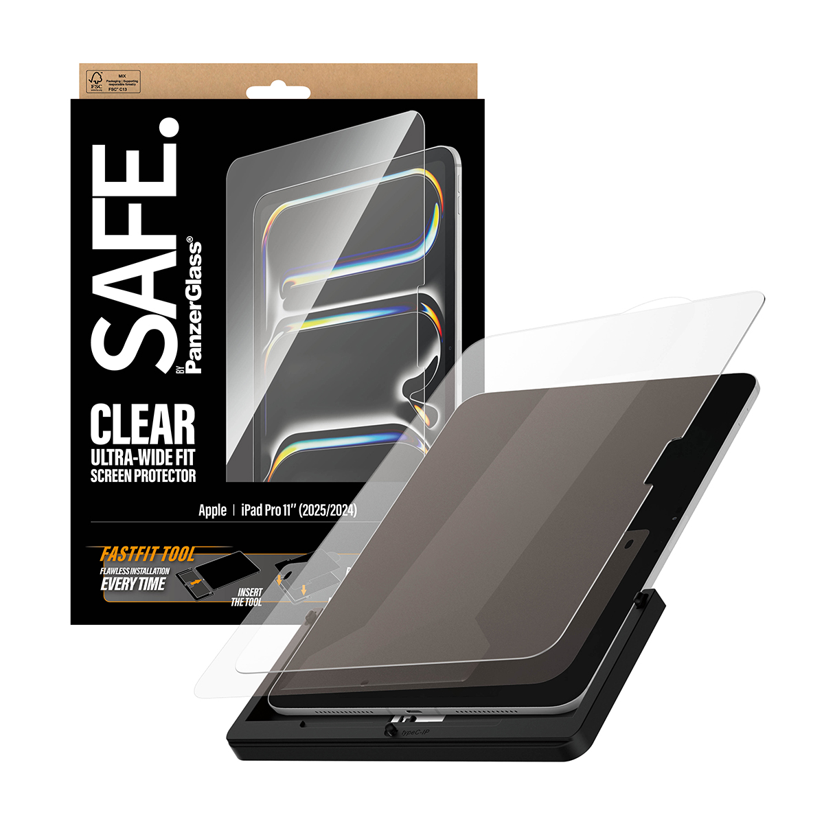 SAFE BY PANZERGLASS SCREEN PROTECTOR IPAD PRO 11INCH (2024-