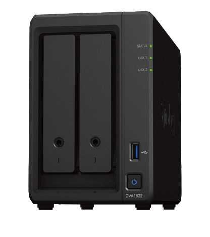 NAS Server Synology Deep Learning NVR DVA1622 2-Bay