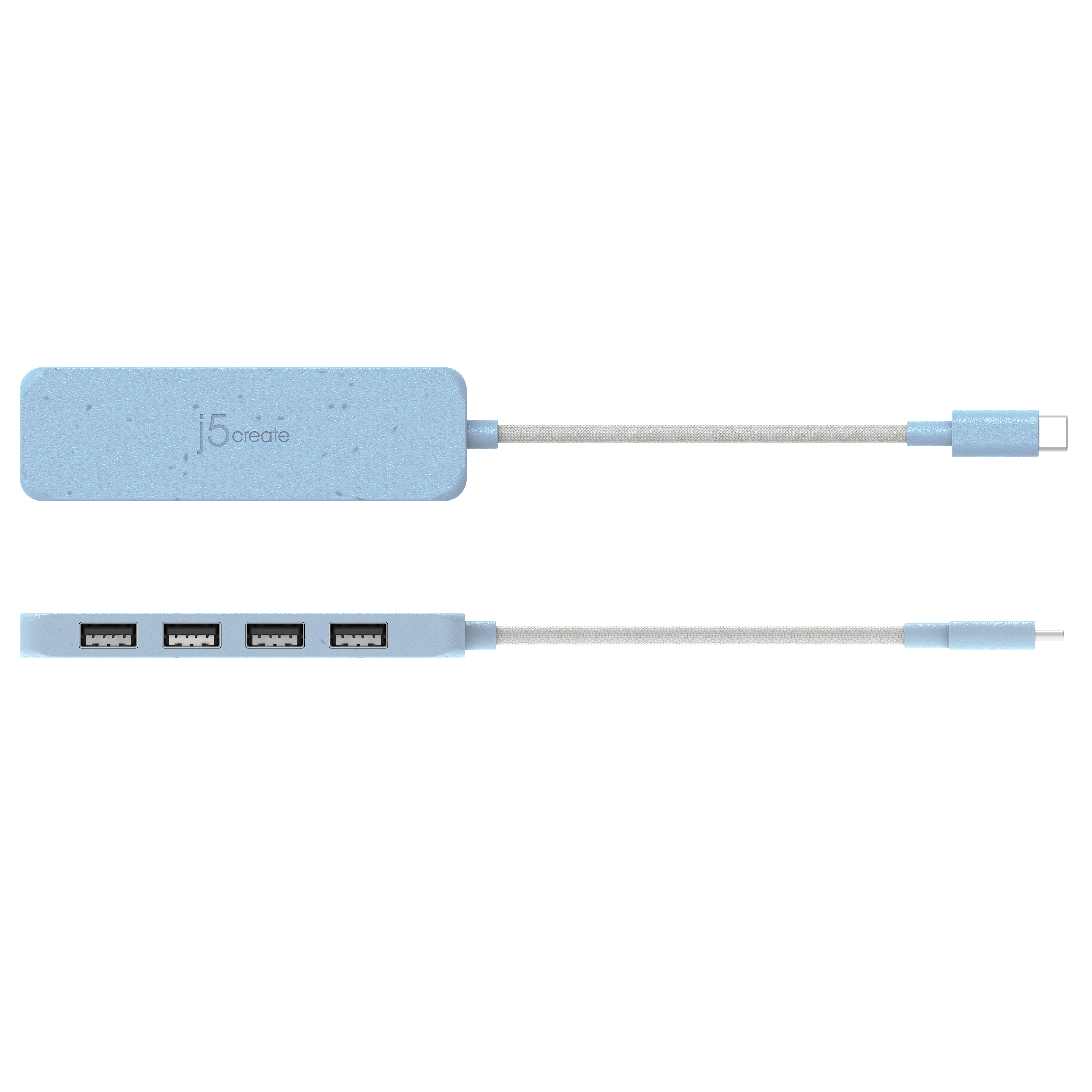 ECO-FRIENDLY USB-C TO 4-PORT TYPE-A GEN 2 HUB