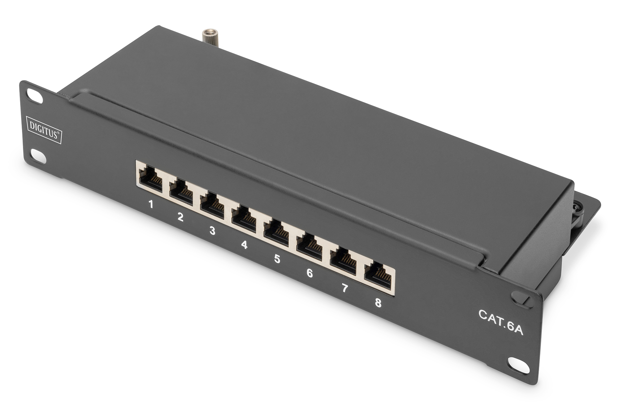 DIGITUS Patchpanel 1HE 10 8-Port Cat6A Class E geschirmt sw