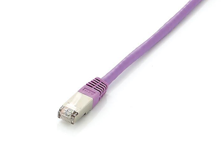 Equip Patchkabel Cat6A Plat.S/FTP 2xRJ45 1.00m lila LSZH Polybeutel