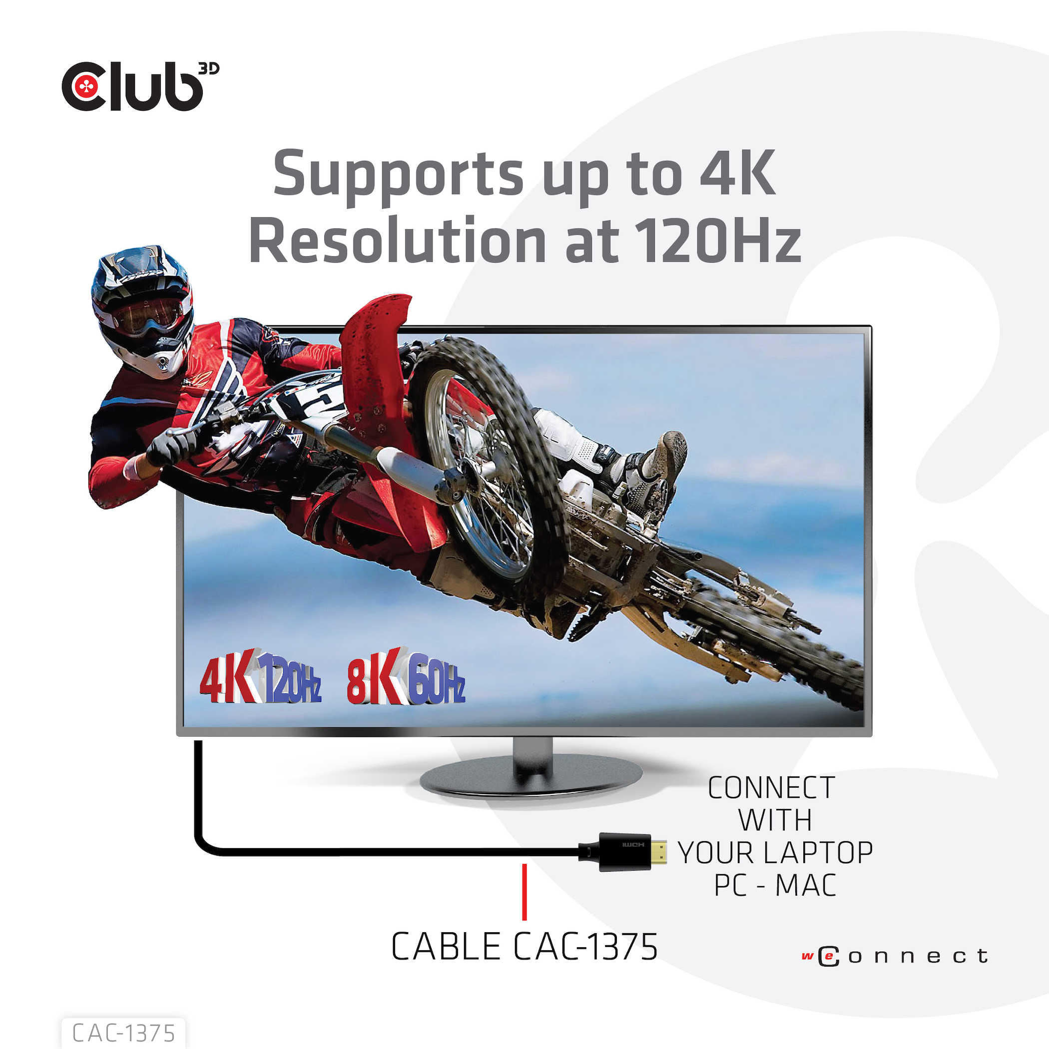 Club3D HDMI-Kabel A -> A 2.1 Ultra High Speed 10K HDR 5m retail
