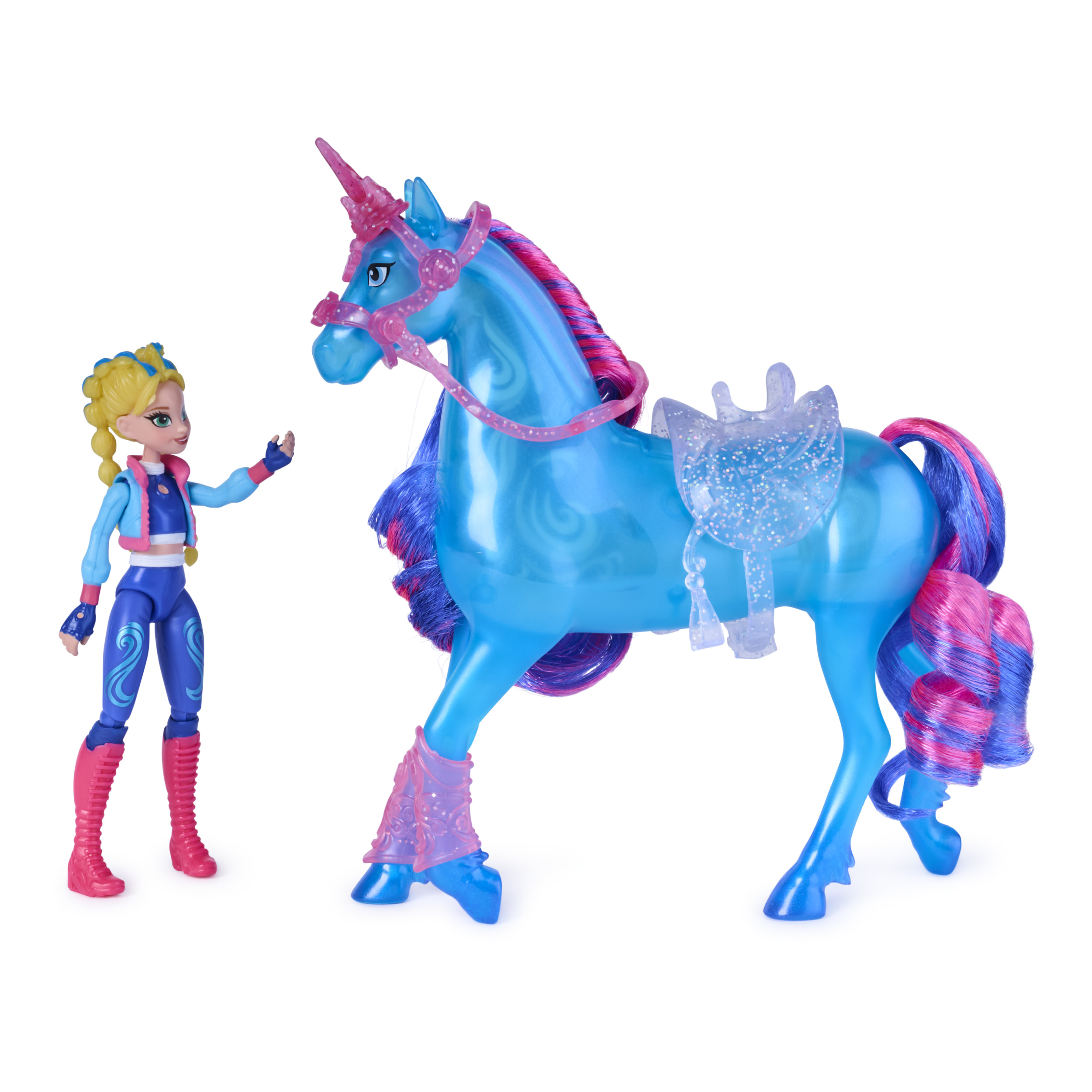 Unicorn Academy - Train and Glow River mit Isabel Set, Spielfigur