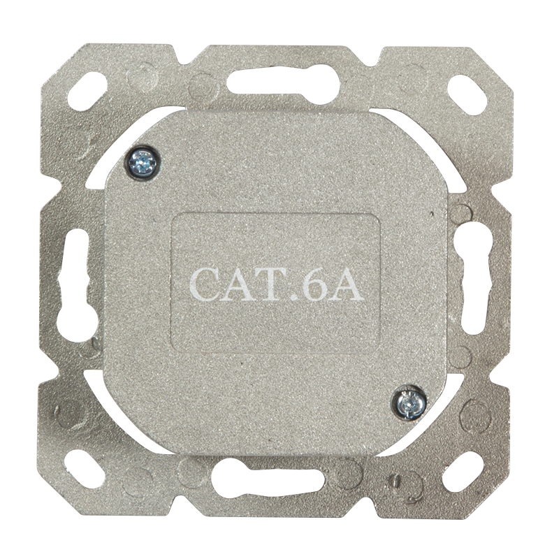 Logilink CAT 6A Auf und Unterputzdose vollgeschirmt RAL 901