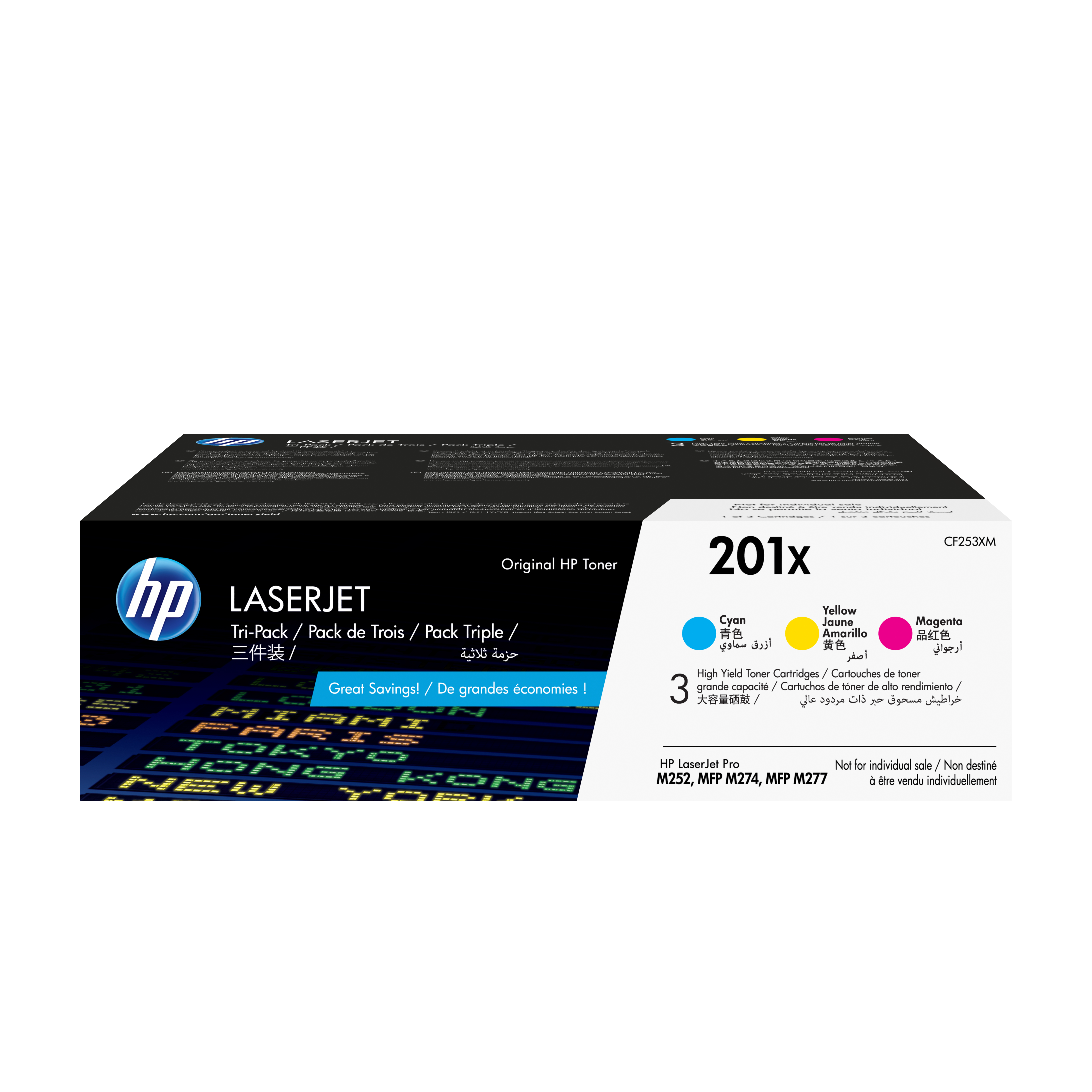 HP 201X 3x Dreifarbig LaserJet Tonerpatrone