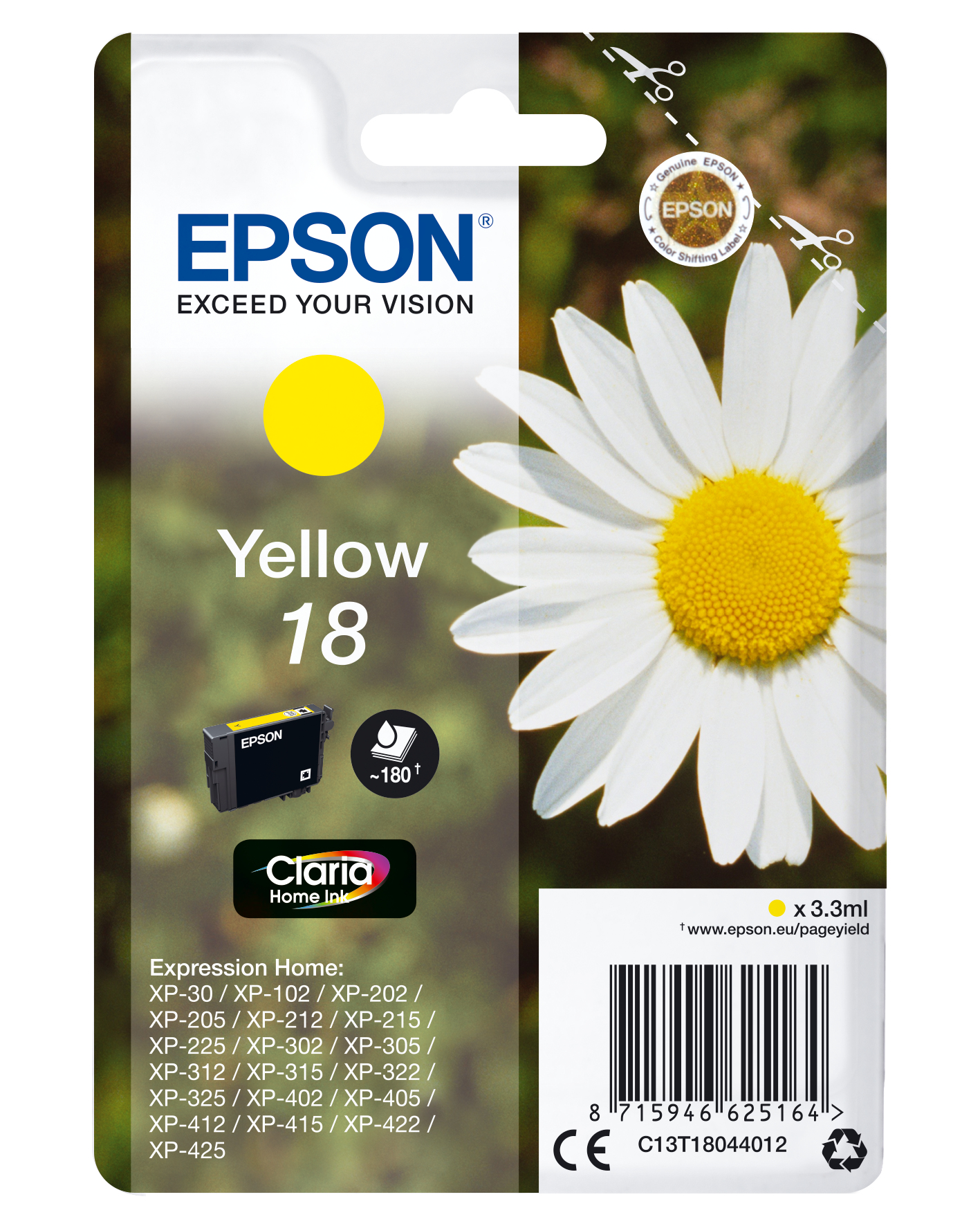 EPSON 18 / T1804 (Gänseblümchen) gelb Druckerpatrone