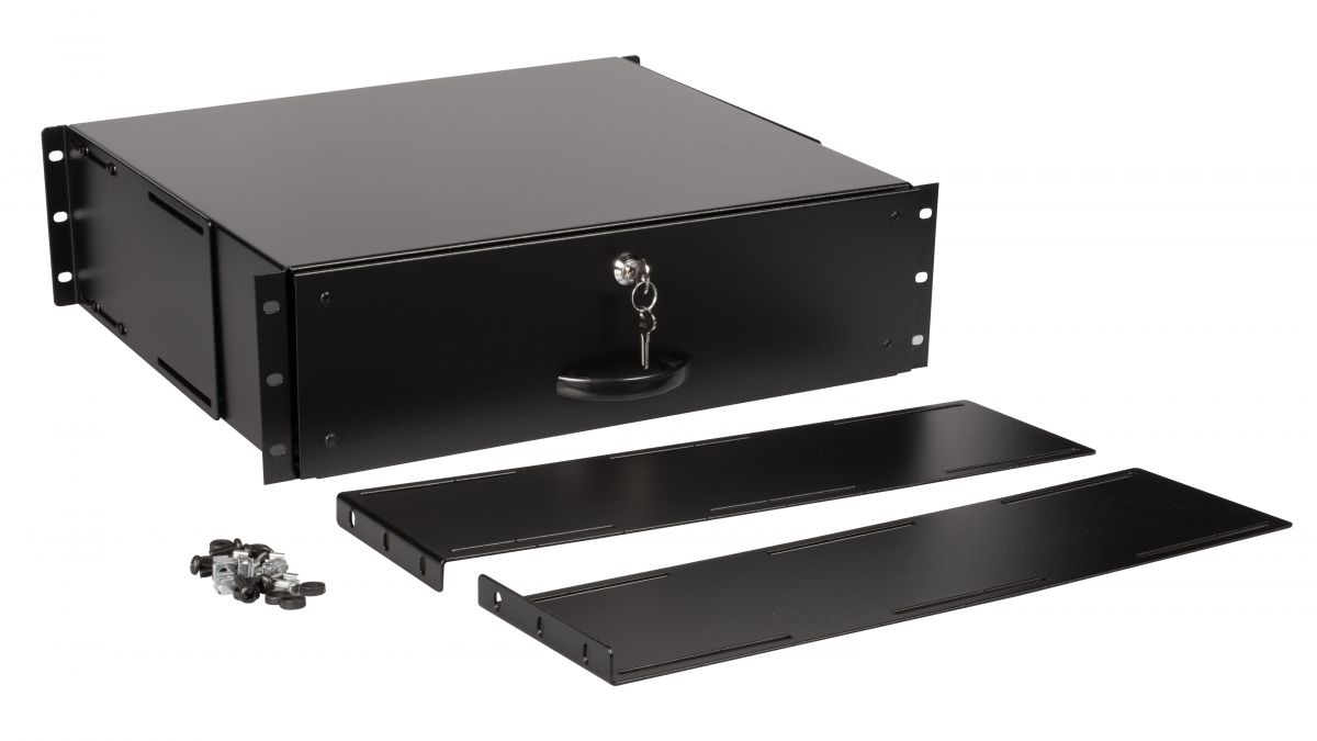 Equip 19 Schublade für Serverschränke abschl. 3U RAL9005