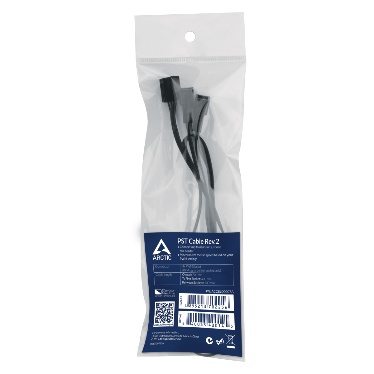ARCTIC 4-Pin PWM Fan Splitter Cable 700mm