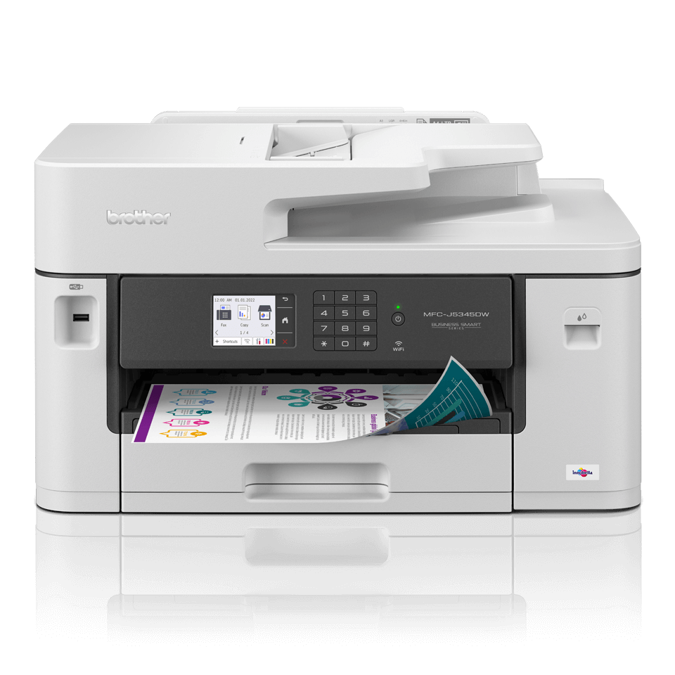 brother MFC-J5345DW 4 in 1 Tintenstrahl-Multifunktionsdrucker grau
