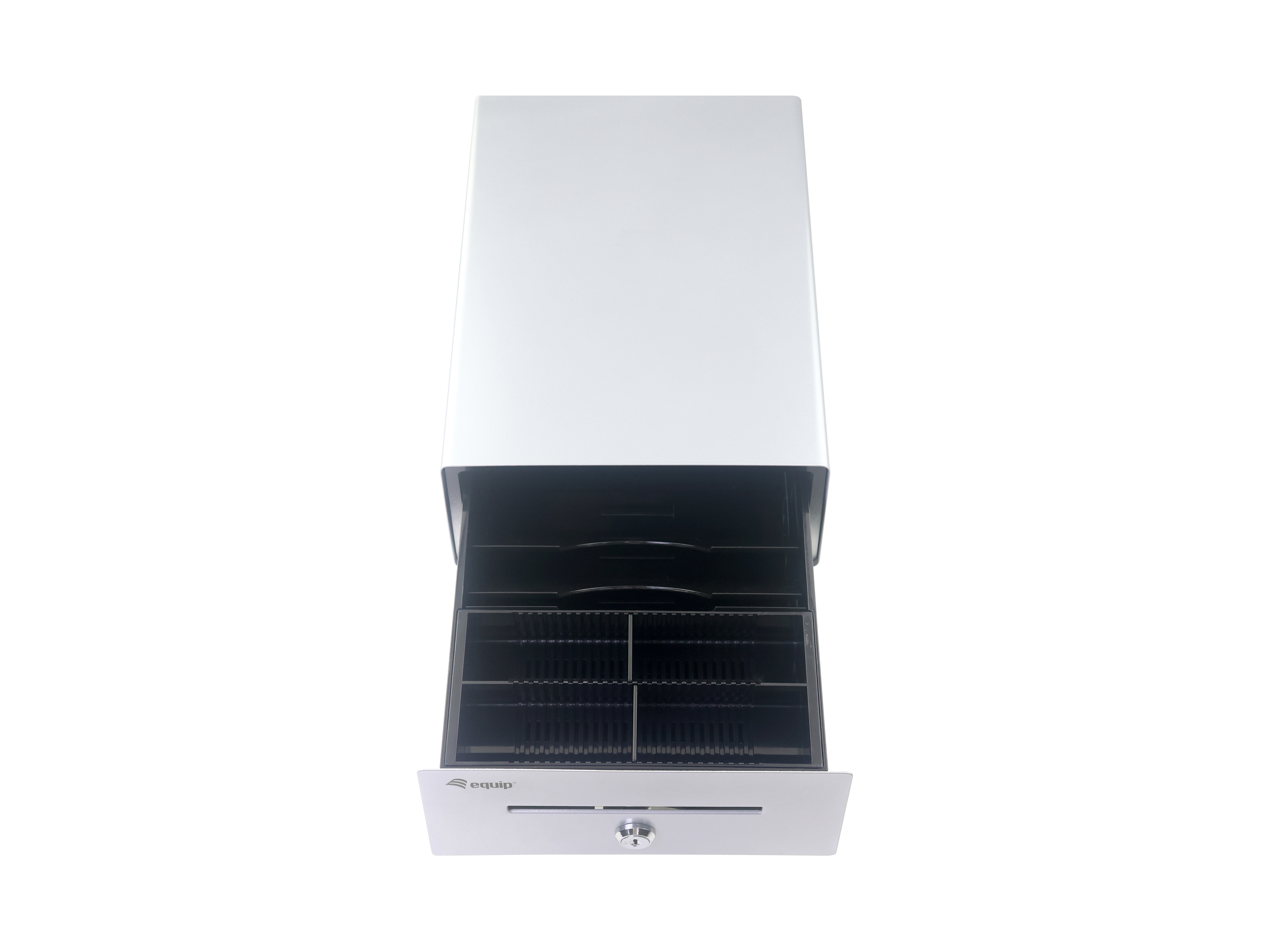 Equip Kassenschublade 4Schein-/4Münzfächer RJ11 POS Silber
