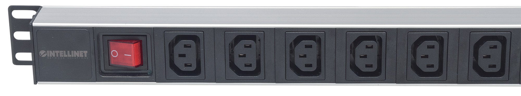 INTELLINET 19 Kaltgerätebuchse 8-fach C13 PDU mit Klammern