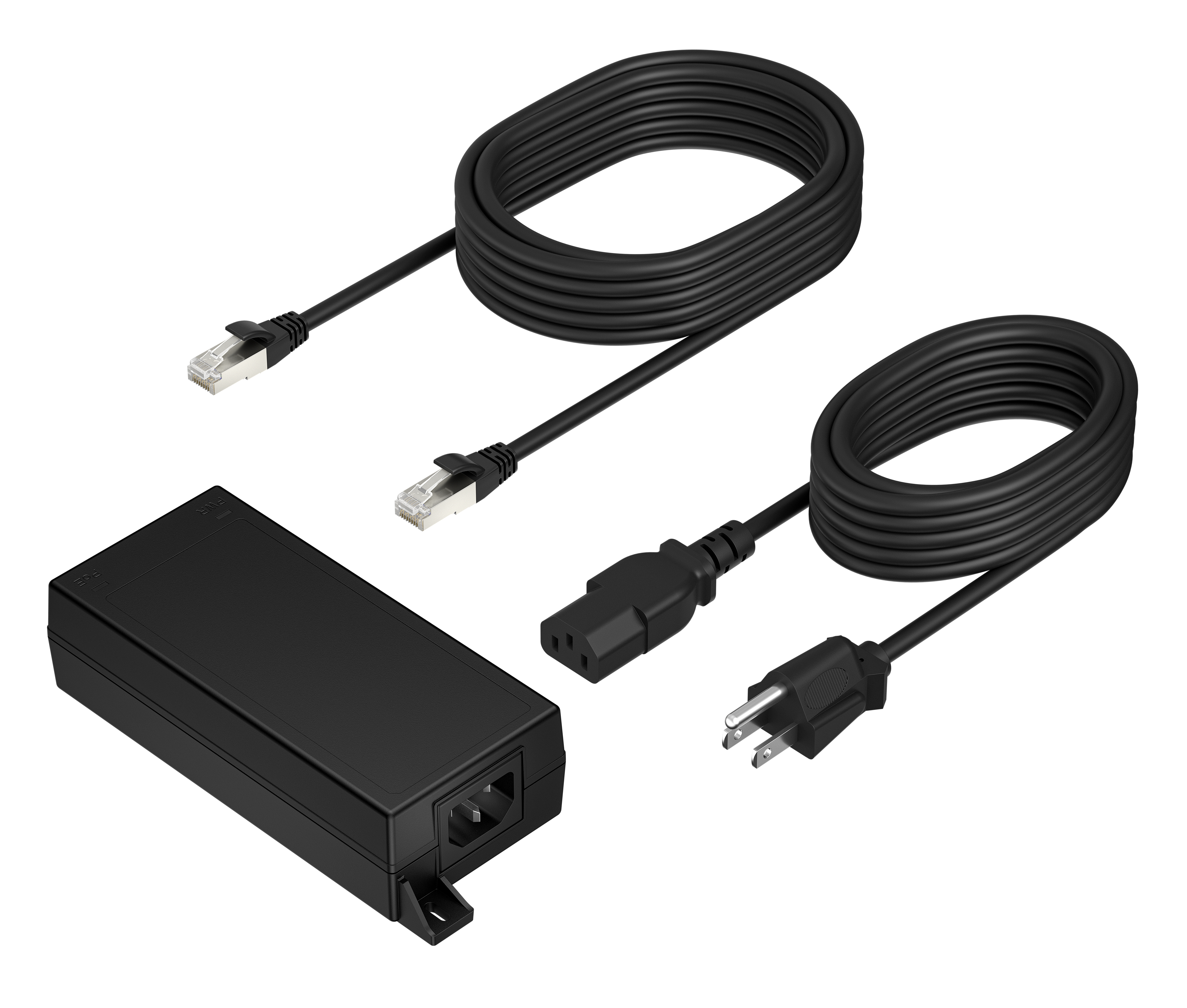HP Poly PoE++ 65W 2.5G Adapter with 3,66m CAT6A Cable and Power Cord EMEA INTL English Loc Euro plug