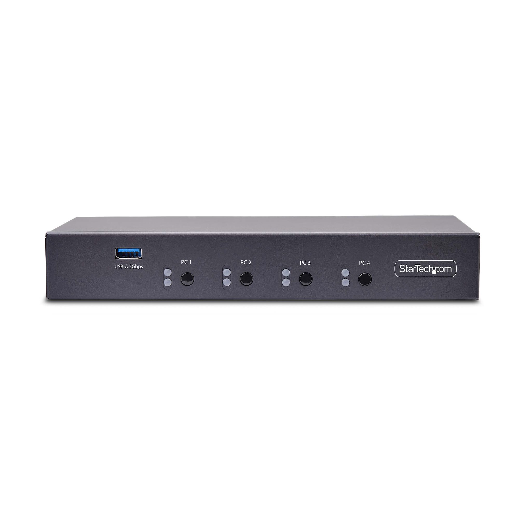 STARTECH.COM 4-Port KM Switch mit Maus-Roaming USB 3.0 Umschalter Tastatur und Maus Switch 3,5mm/USB Audio TAA Konform