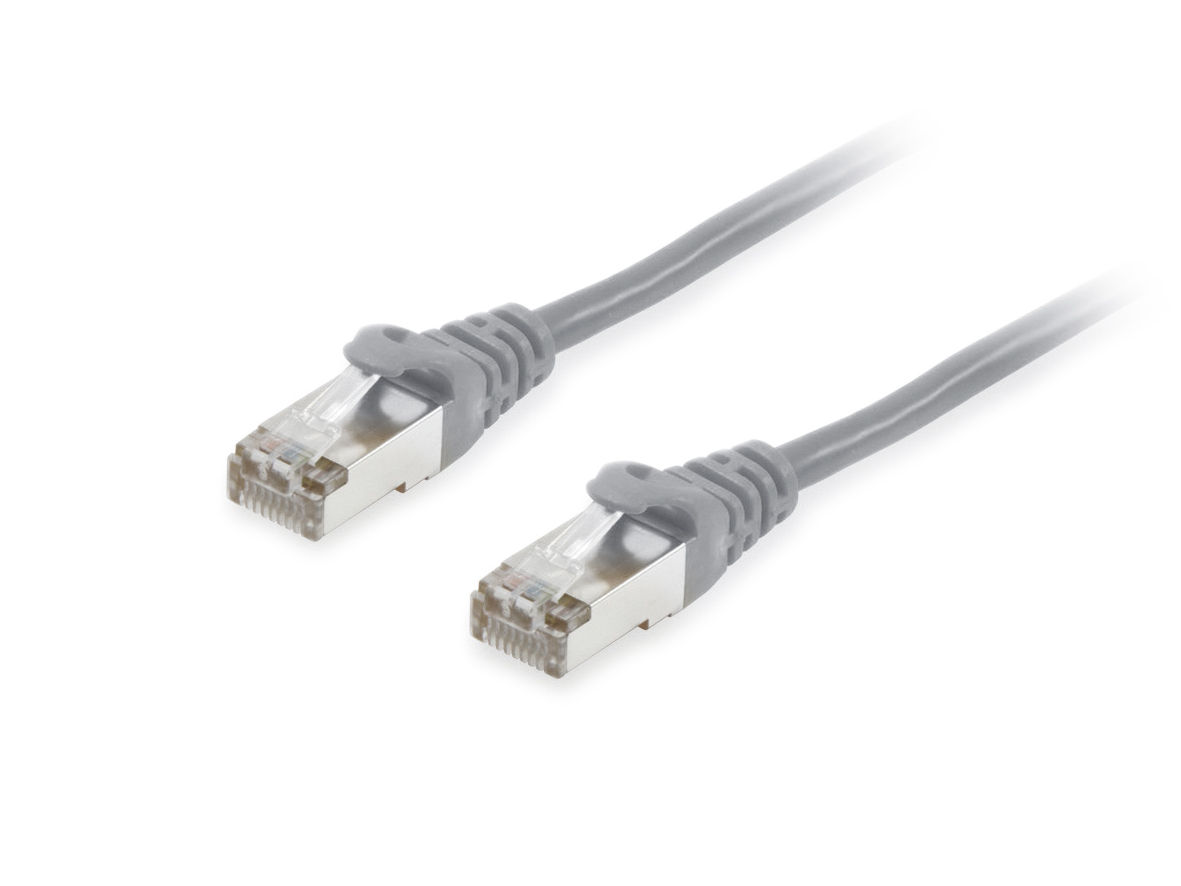 Equip Patchkabel Cat6A S/FTP 2xRJ45 1.00m grau LSZH Polybeutel