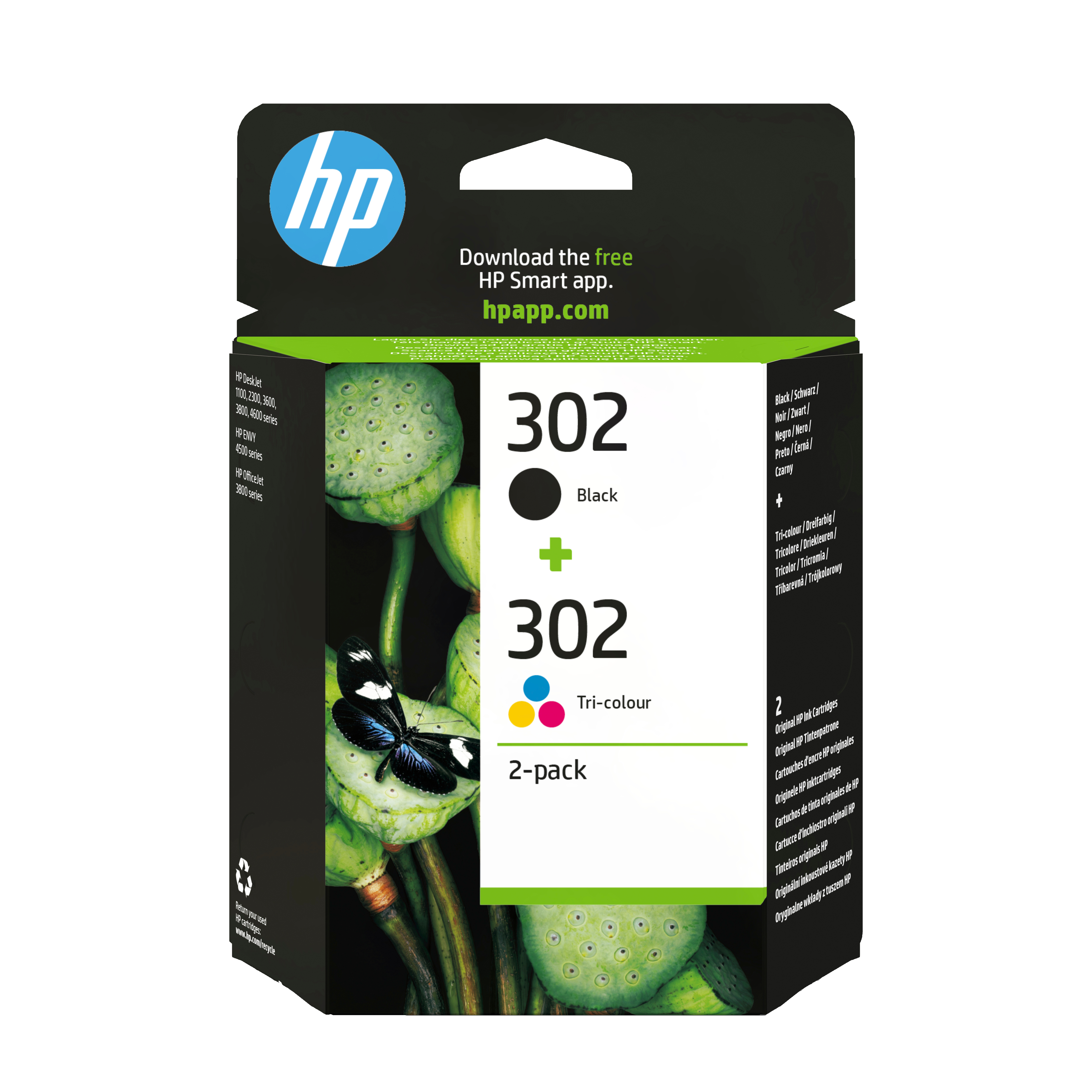 HP 302 Schwarz+Dreifarbig Tintenpatrone BLISTER