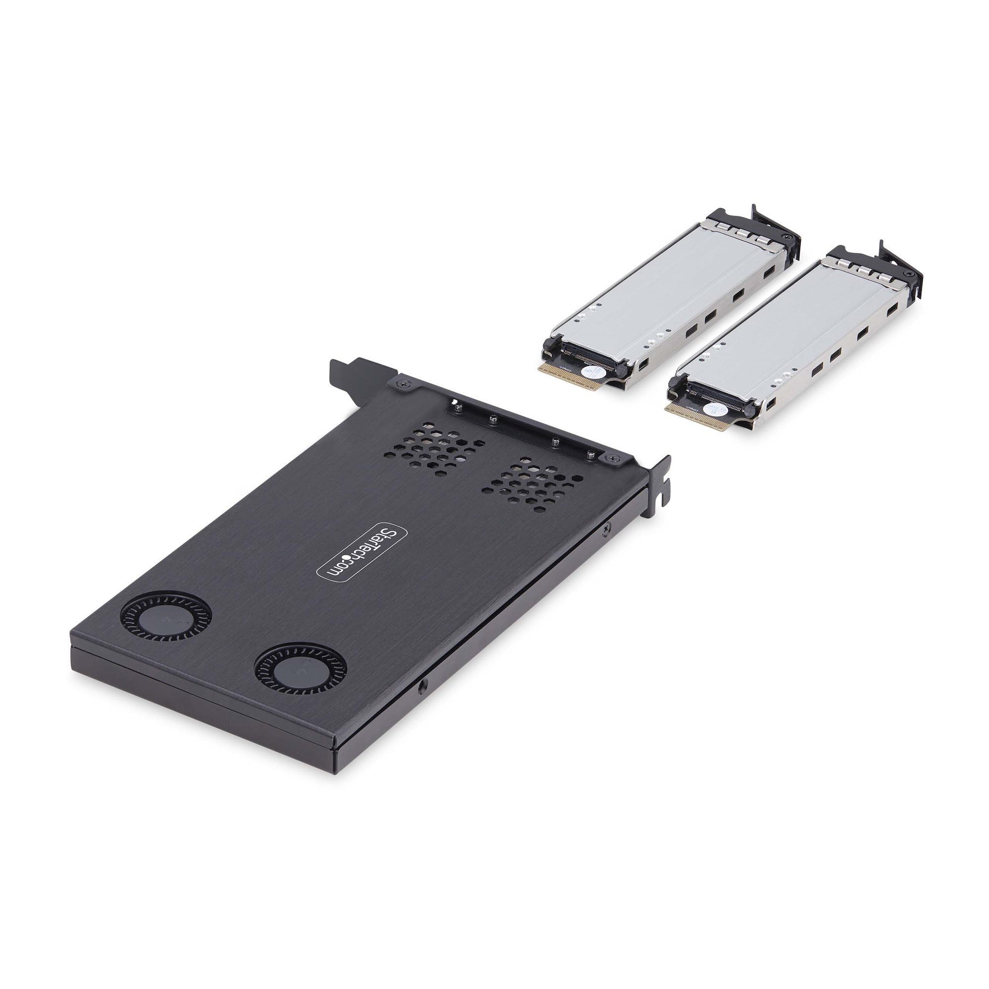 DUAL M.2 NVME SSD TO PCIE X8 REMOVABLE MOBILE RACK/BACKPLANE